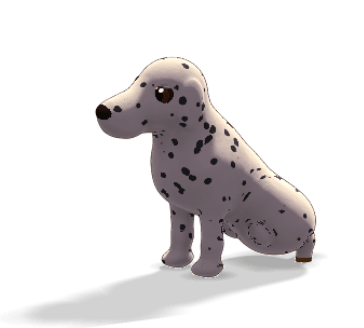 Dalmatien en 3D, assis
